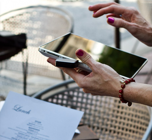 Own's point-of-sale device is a customized touchscreen tablet