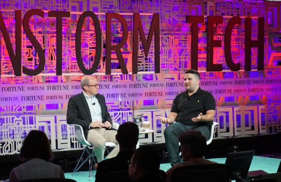 Quirky founder Ben Kaufman onstage with Fortune editor Alan Murray.