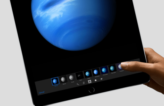 Apple's new iPad Pro is a gas giant, the company's photos suggest.