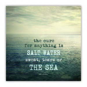 Salt water.