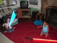 kids and lightsabers