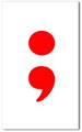 small version of semicolon sticker