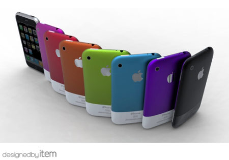iPhone concept in colors