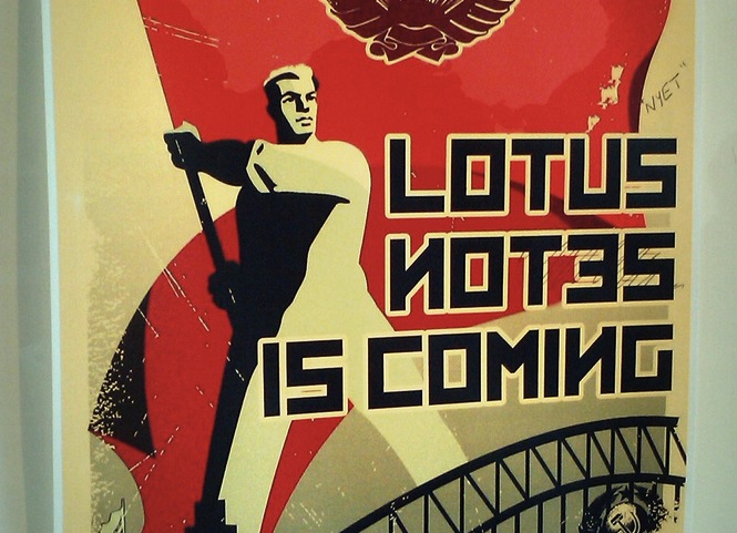 lotus notes is coming poster