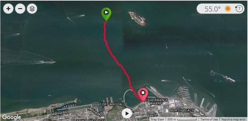 Alcatraz course, July 13