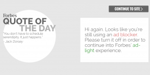 Ironically, the "ad-light" experience actually has more ads than the regular experience.